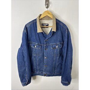 Vintage Mustang Stormrider Men XL Storm Rider Sherpa Lined Denim Jacket